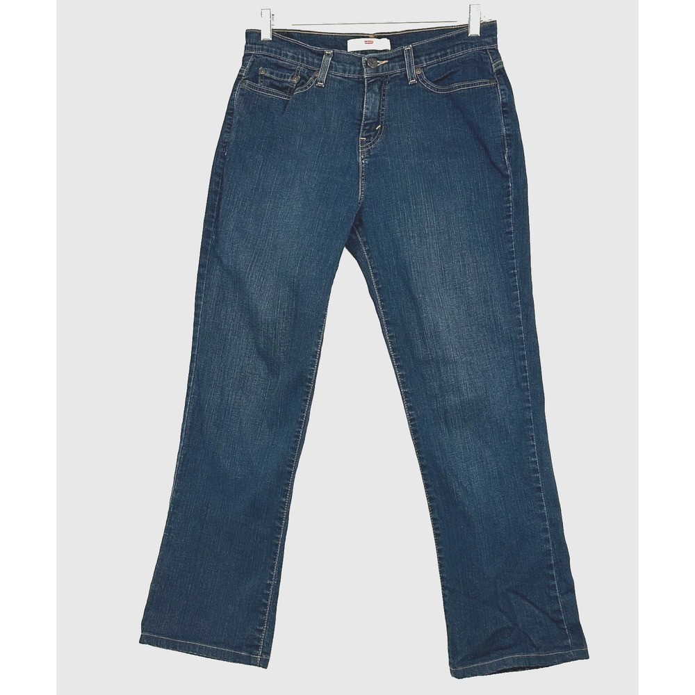 LEVI'S 512 Perfectly Slimming‎ Straight Leg Jeans Women's size 30  Indigo